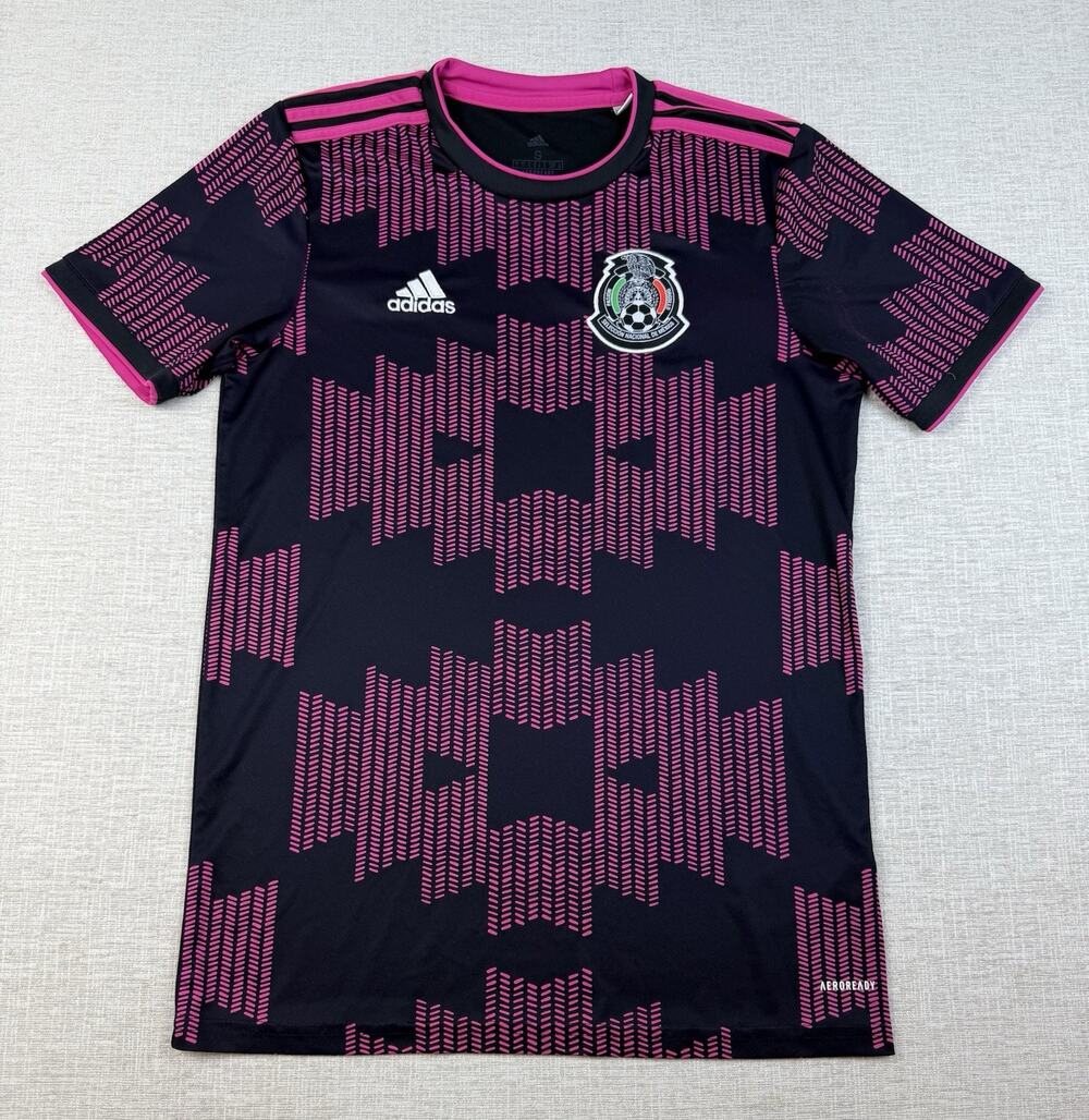 Adidas Mexico National Team Pre-Match Soccer Jersey Men’s S Black Pink